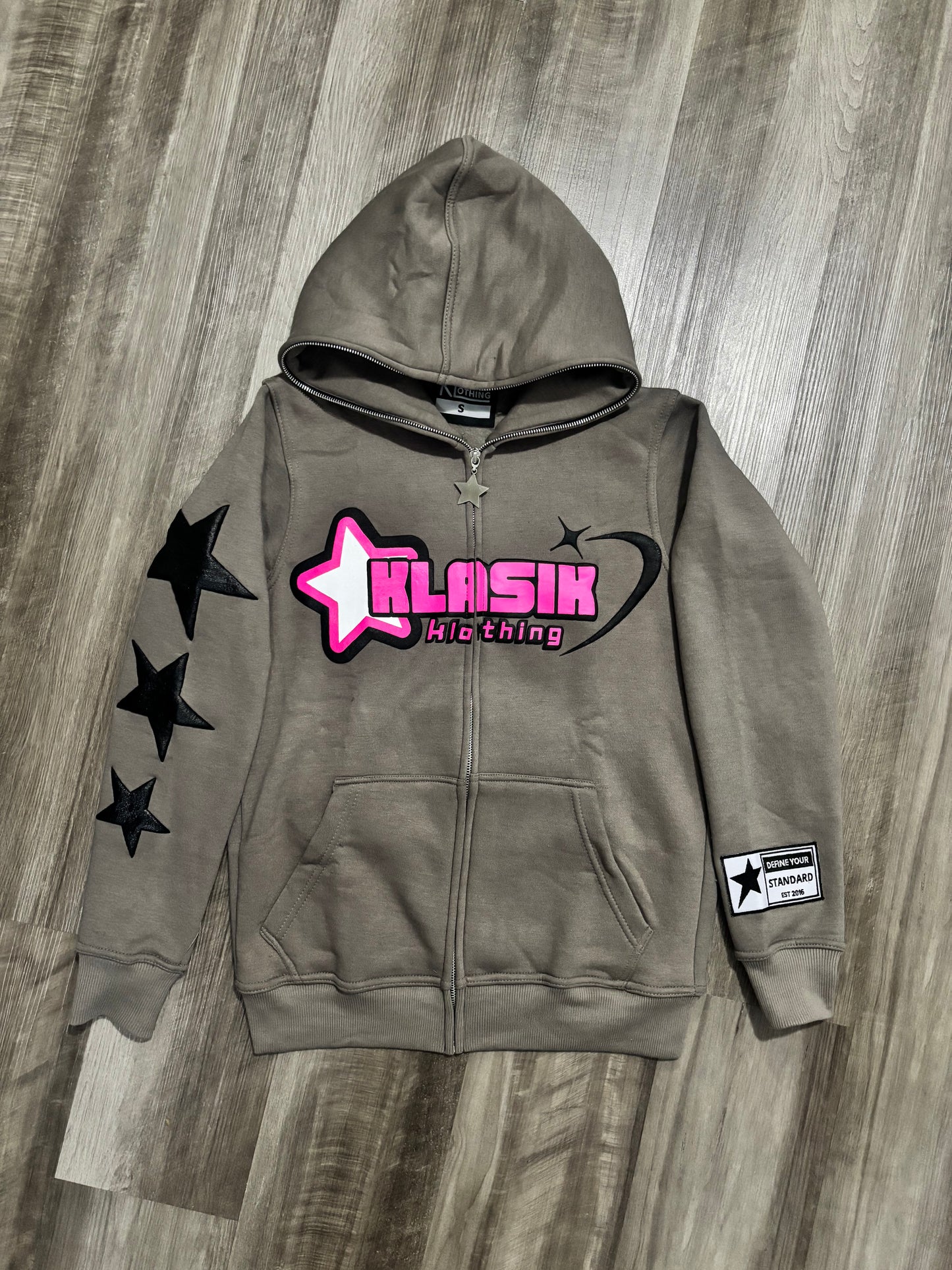 Gray Fullzip Flare set