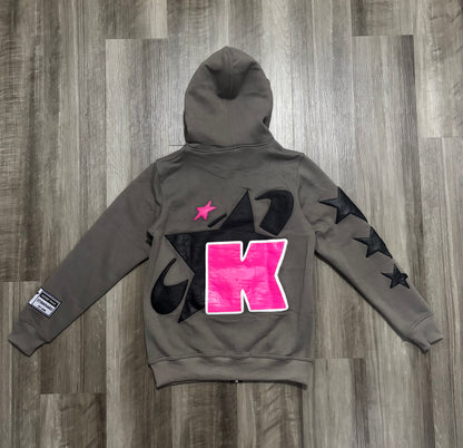 Gray Fullzip Flare set