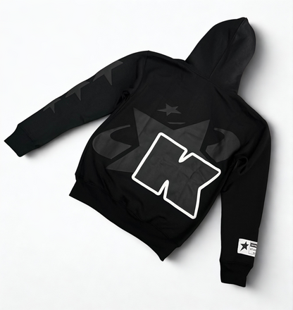 Black Full Zip & Flare Set