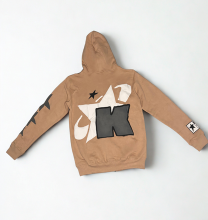 Tan Full Zip & Flare set