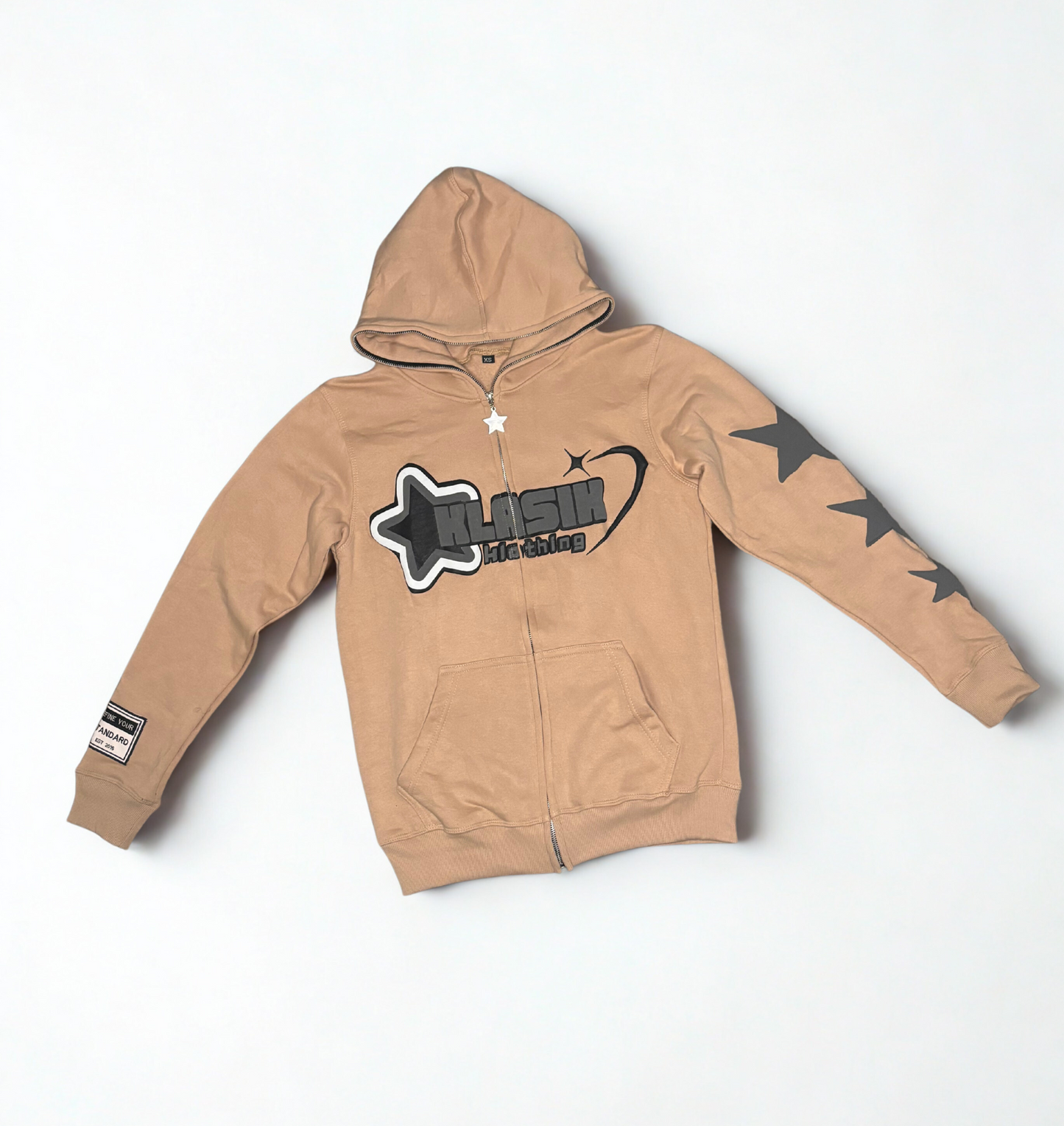 Tan Full Zip & Flare set