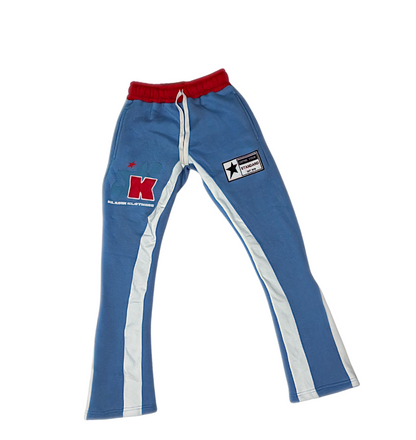 Blue Full Zip & Flare Set